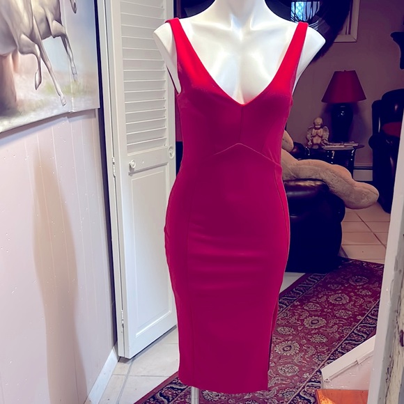 Elegant Lulus Red Sleeveless Dress - Picture 1 of 9